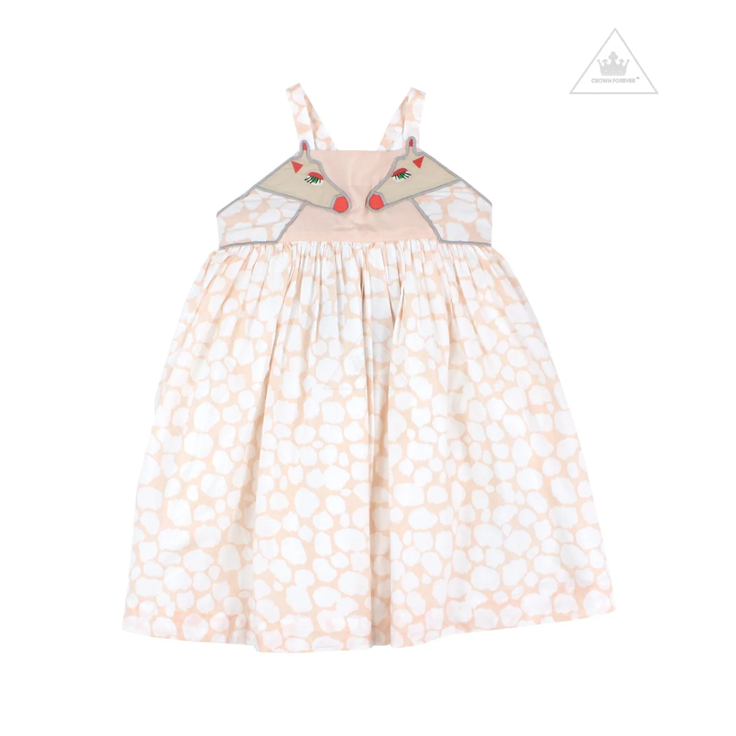 Stella McCarney Kids Overalls & Jumpsuits>Stella Mccartney Kids Girl Thin Strap Giraffe Spots Dress