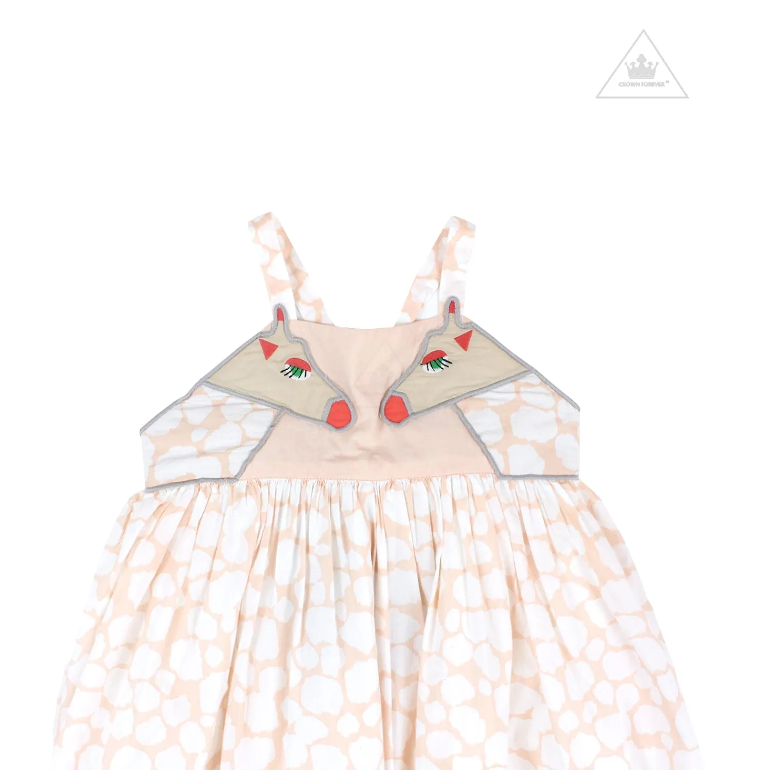 Stella McCarney Kids Overalls & Jumpsuits>Stella Mccartney Kids Girl Thin Strap Giraffe Spots Dress
