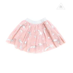 Stella McCarney Kids Dresses>Stella Mccartney Kids Girl Foll Stars Tulle Skirt Pink