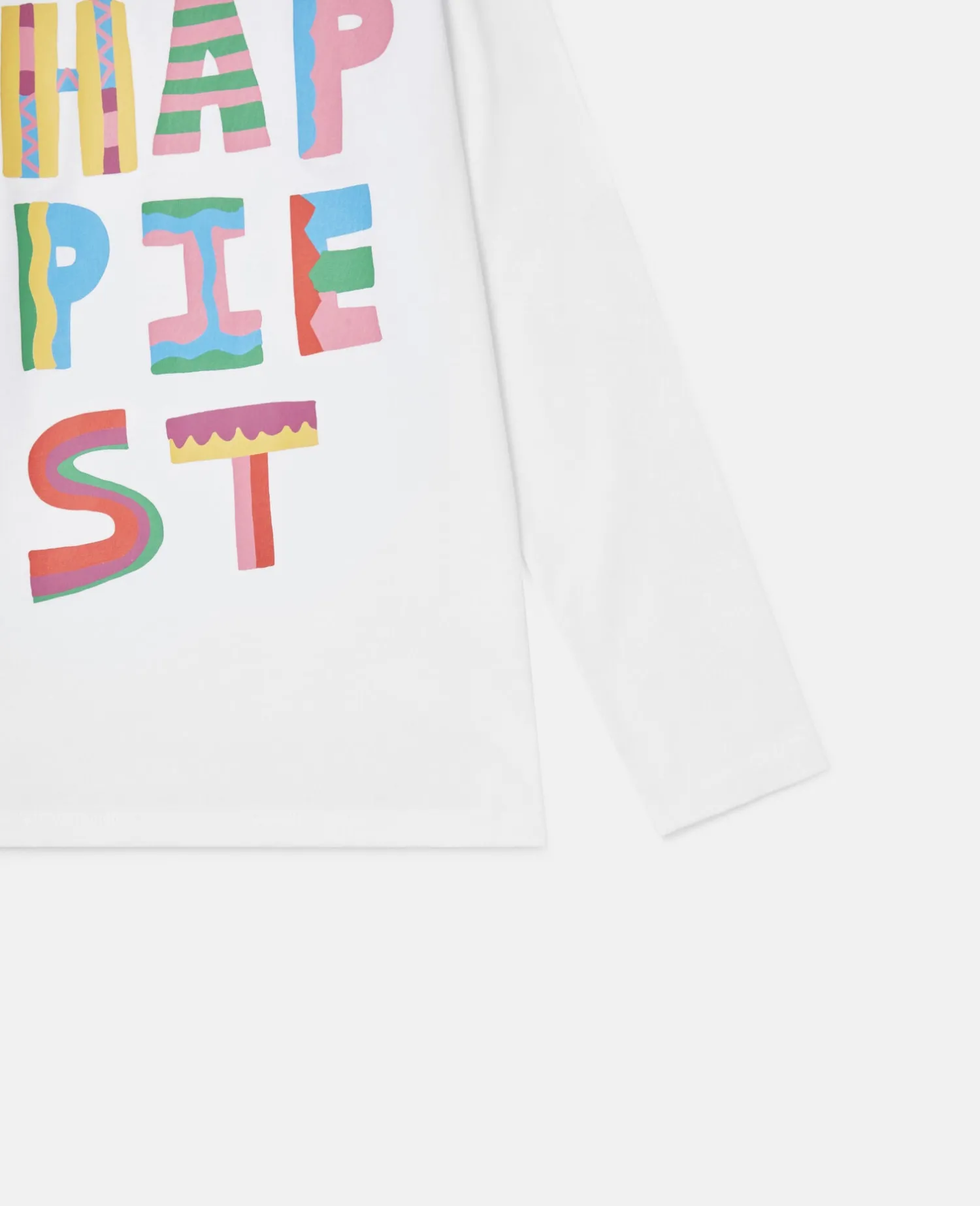 Stella McCarney Kids Blouses>Stella Mccartney Kids Happiest Cotton Long Sleeve T Shirt