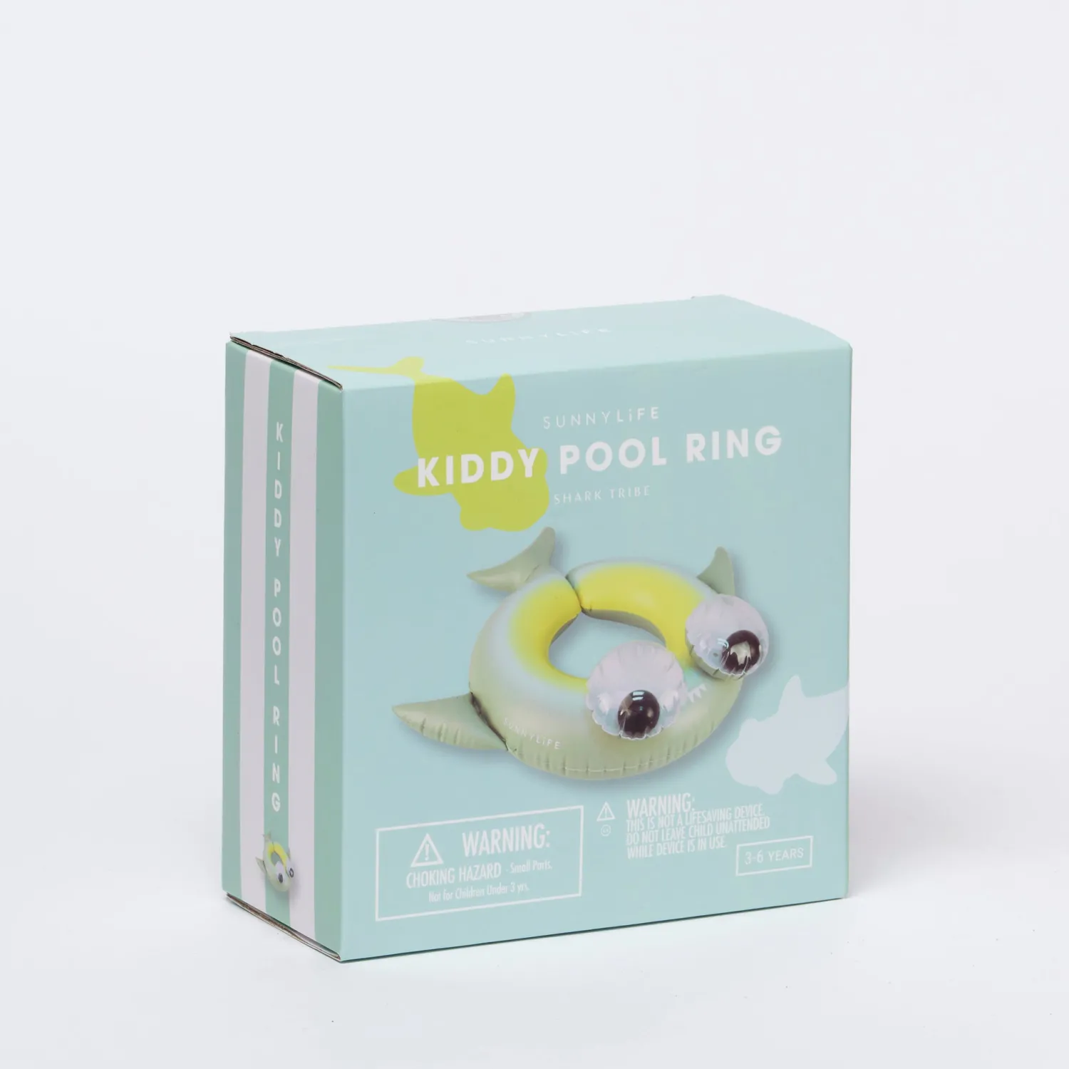 SUNNYLIFE Face Masks> Kiddy Pool Ring Shark Tribe
