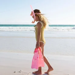 SUNNYLIFE Face Masks> Kids Dive Set Medium Sea Seeker Strawberry