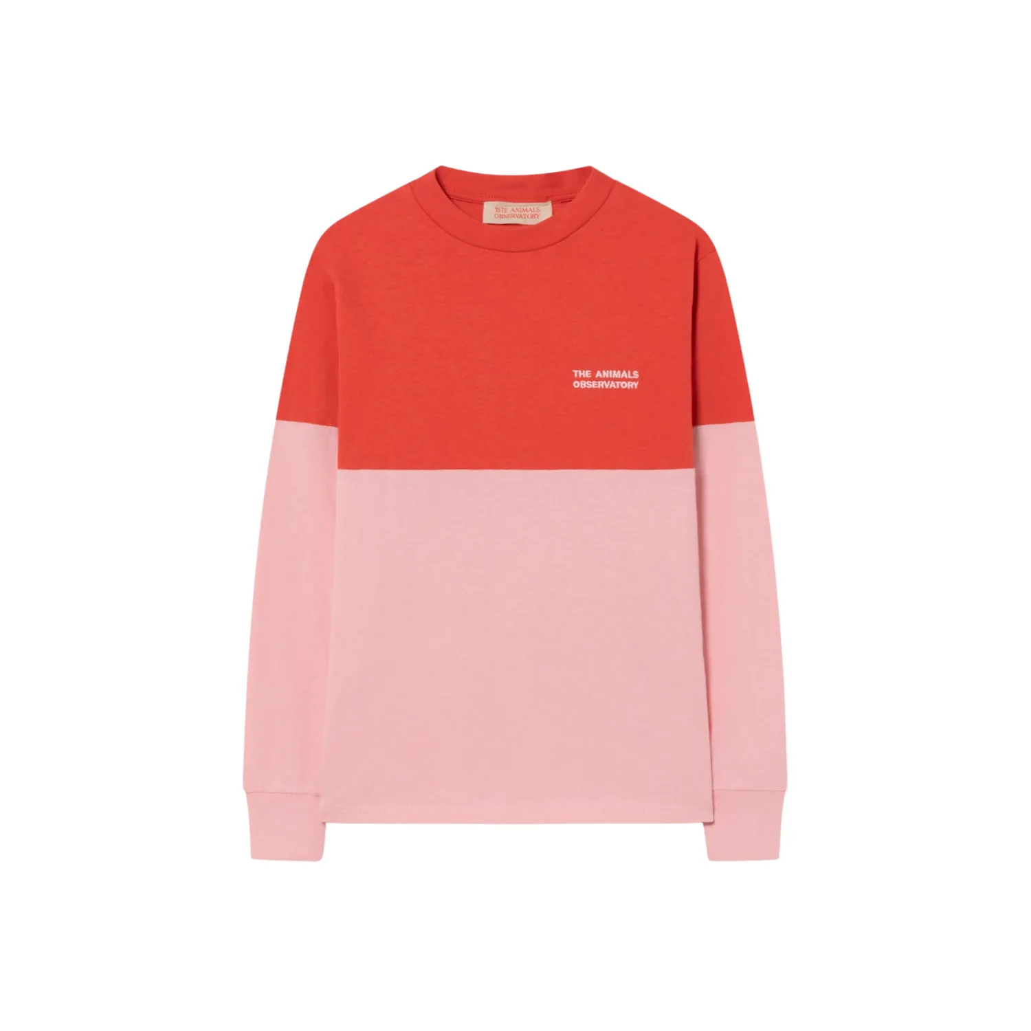 The Animals Observatory Blouses> Bicolor Dog T Shirt Red/Pink
