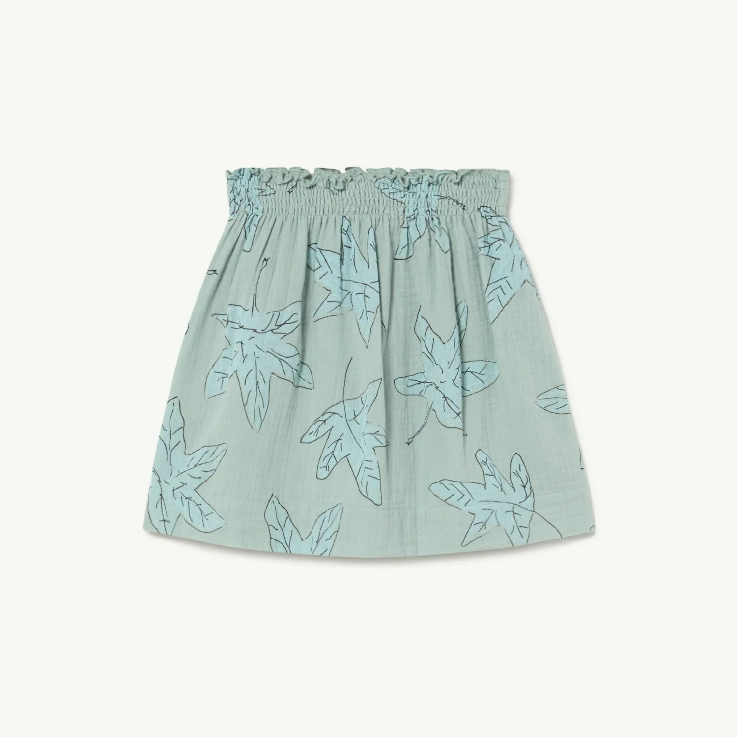 The Animals Observatory Dresses> Blue Leaves Wombat Skirt