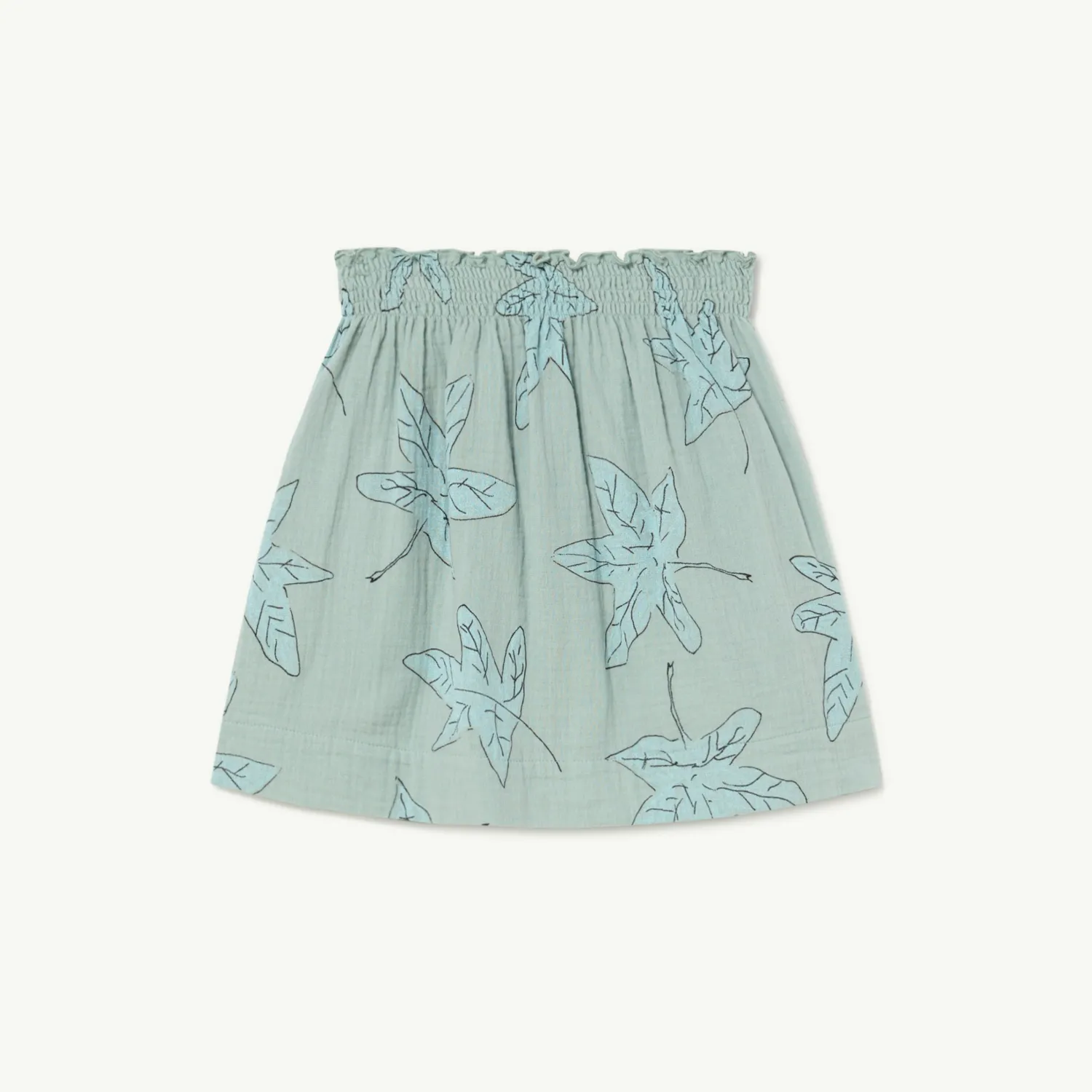 The Animals Observatory Dresses> Blue Leaves Wombat Skirt