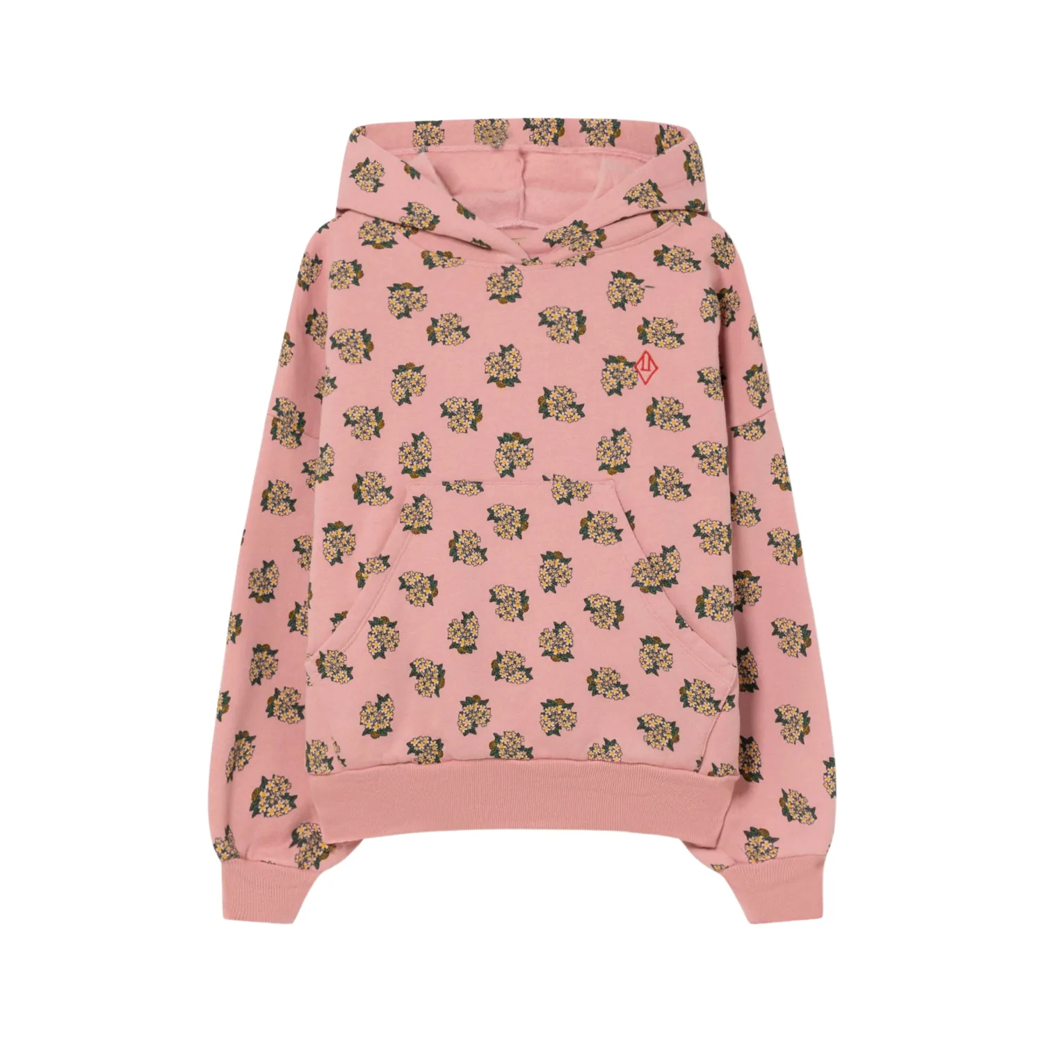 The Animals Observatory Hoodies> Beaver Sweatshirt Pink Flowers