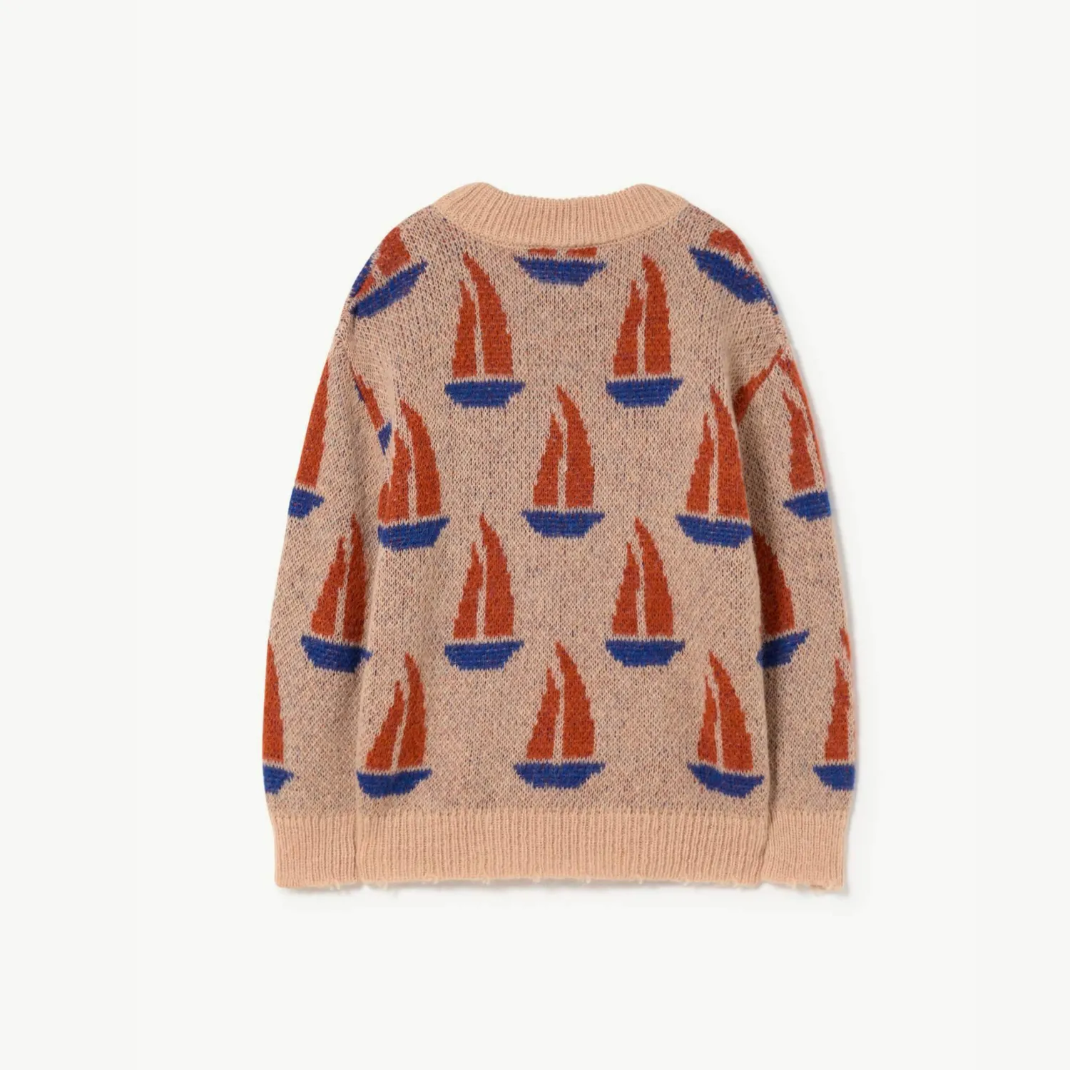 The Animals Observatory Face Masks> Beige Bull Sweater