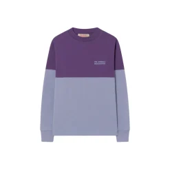 The Animals Observatory Blouses> Bicolor Dog T Shirt Purple