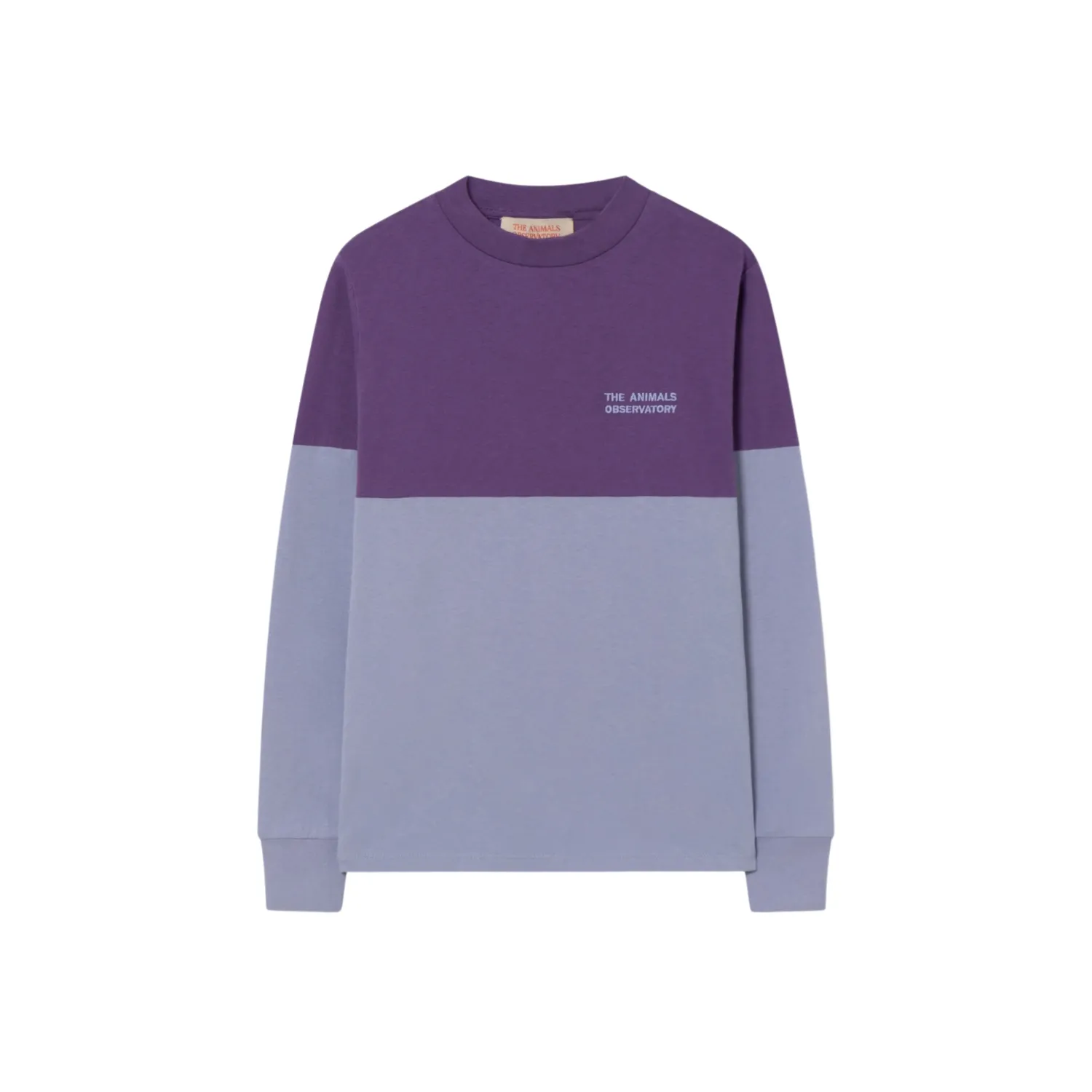 The Animals Observatory Blouses> Bicolor Dog T Shirt Purple