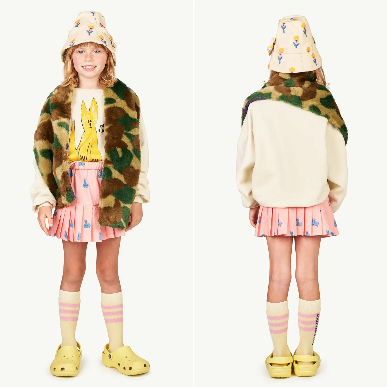 The Animals Observatory Dresses> Bird Kids Skirt Pink Rabbits