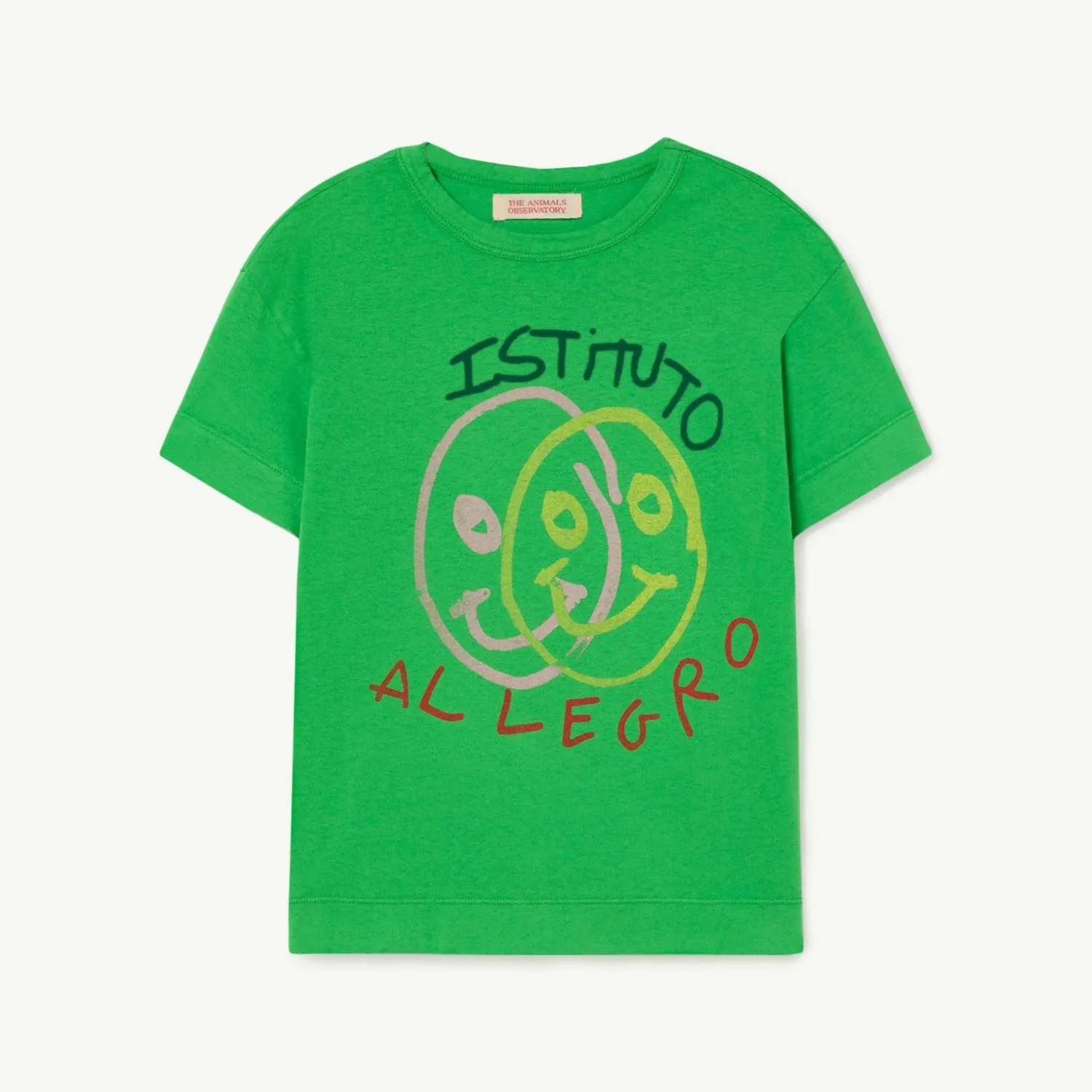 The Animals Observatory Long Sleeve T Shirts> Green Rooster T-Shirt