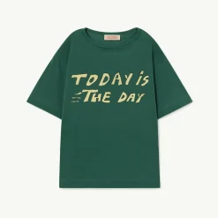 The Animals Observatory Long Sleeve T Shirts> Green Rooster Oversize T-Shirt