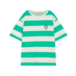 The Animals Observatory Long Sleeve T Shirts> Green Stripes Rooster Oversize T-Shirt