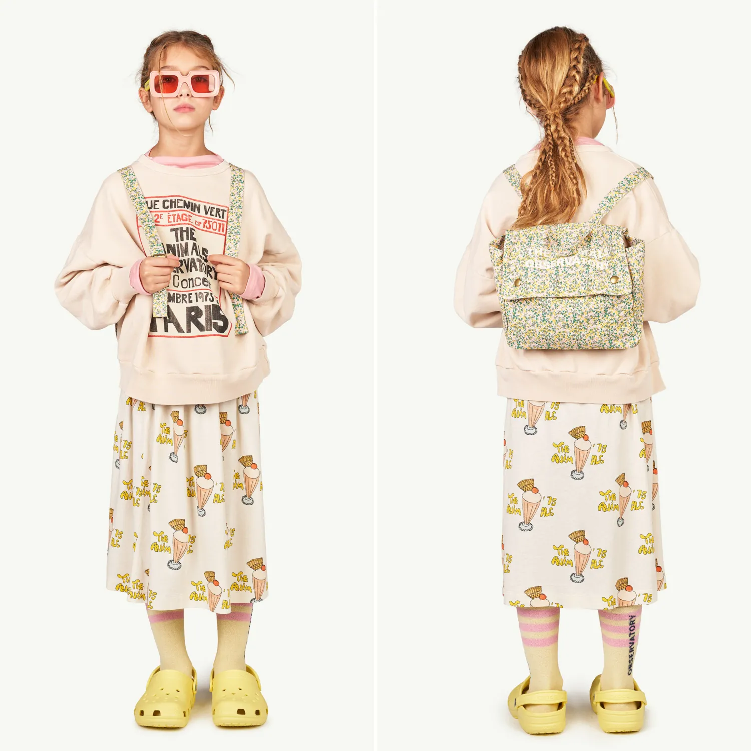 The Animals Observatory Dresses> Ladybug Skirt Ice Cream