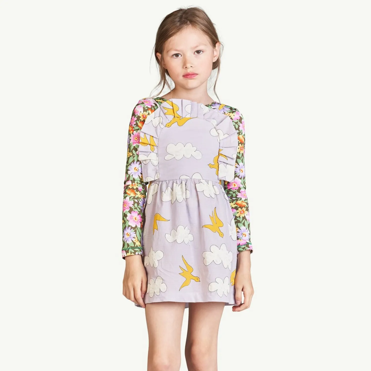 The Animals Observatory Overalls & Jumpsuits> Lavand Clouds Dragonfly Dress