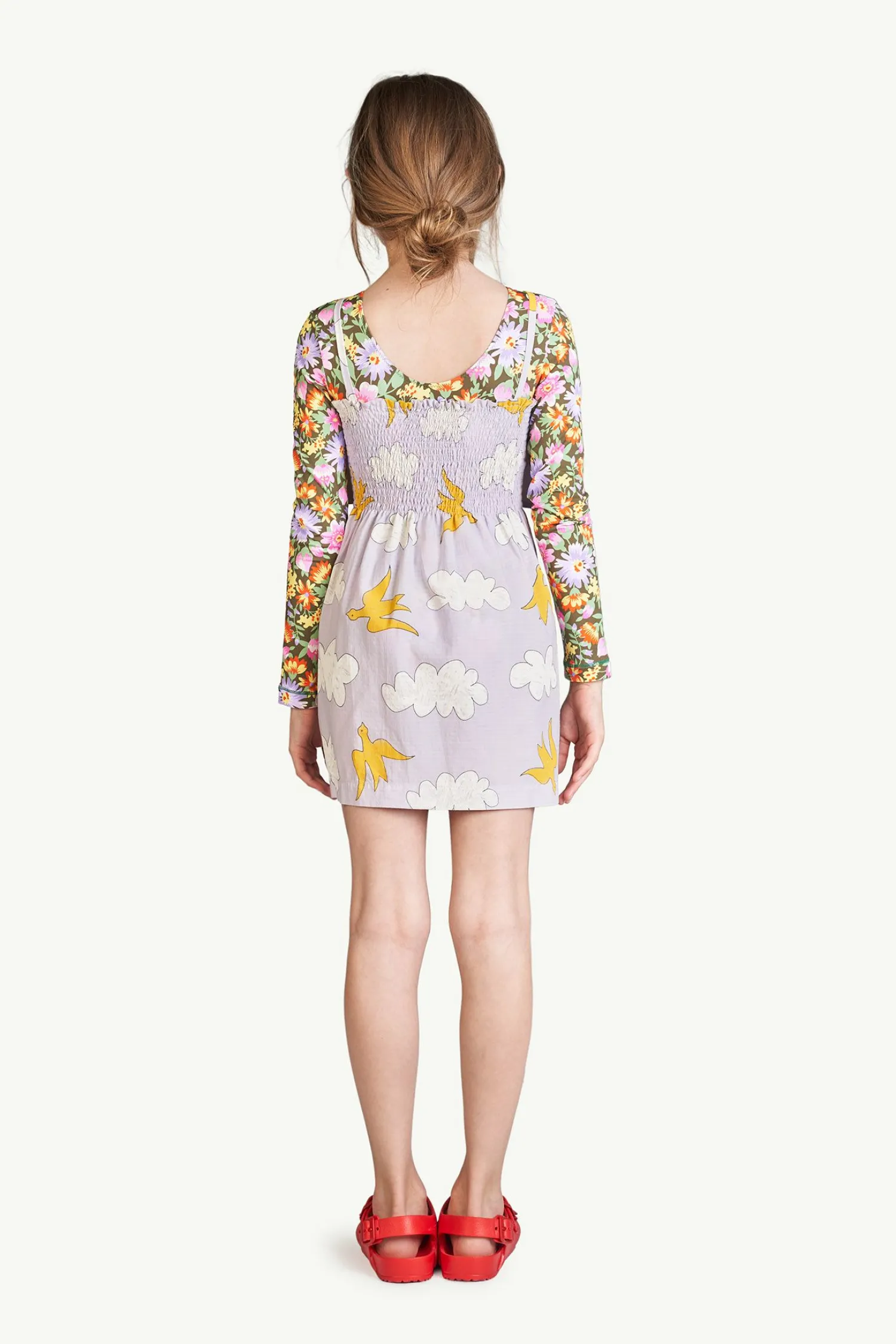 The Animals Observatory Overalls & Jumpsuits> Lavand Clouds Dragonfly Dress