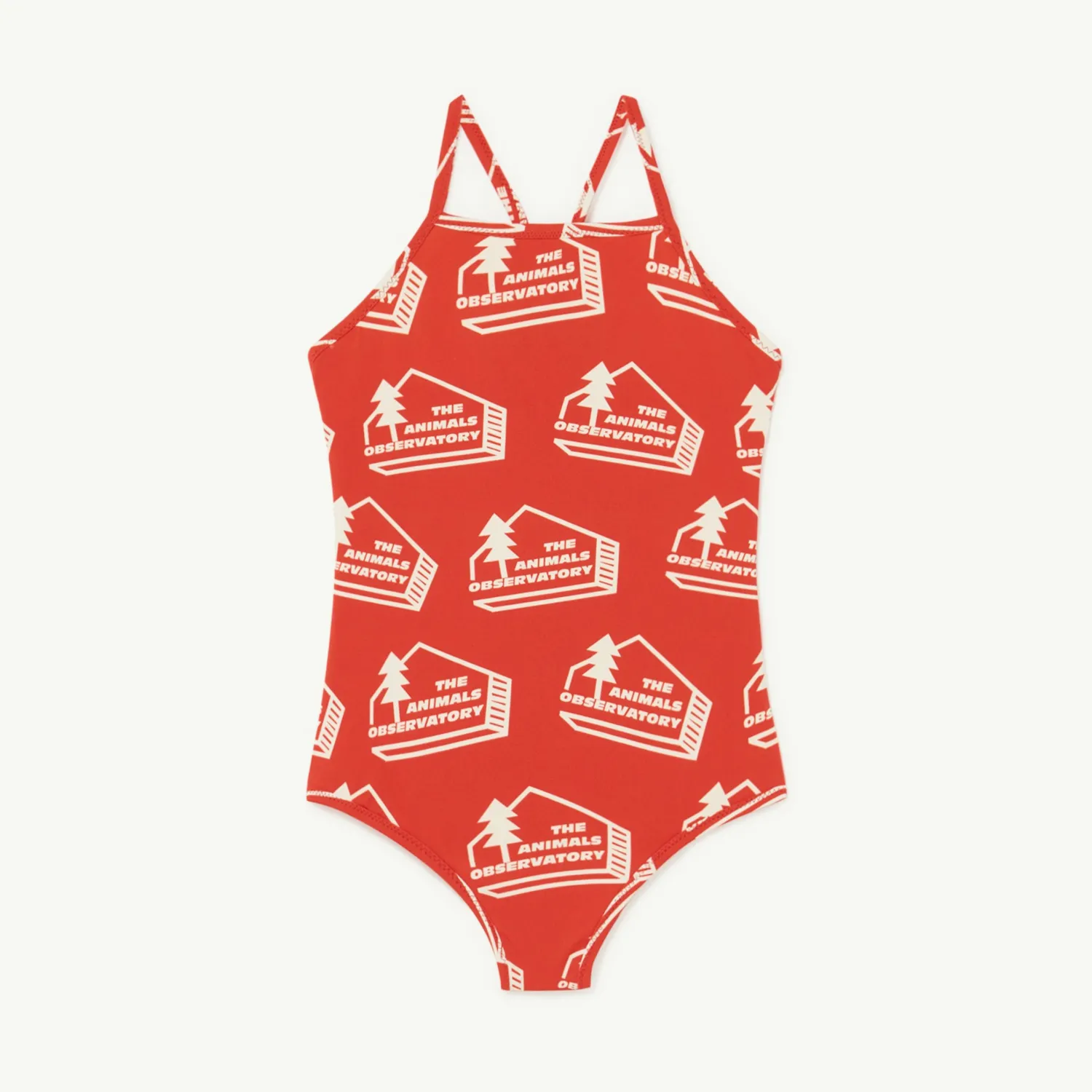 The Animals Observatory Face Masks> Red The Animals Trout Swimsuit