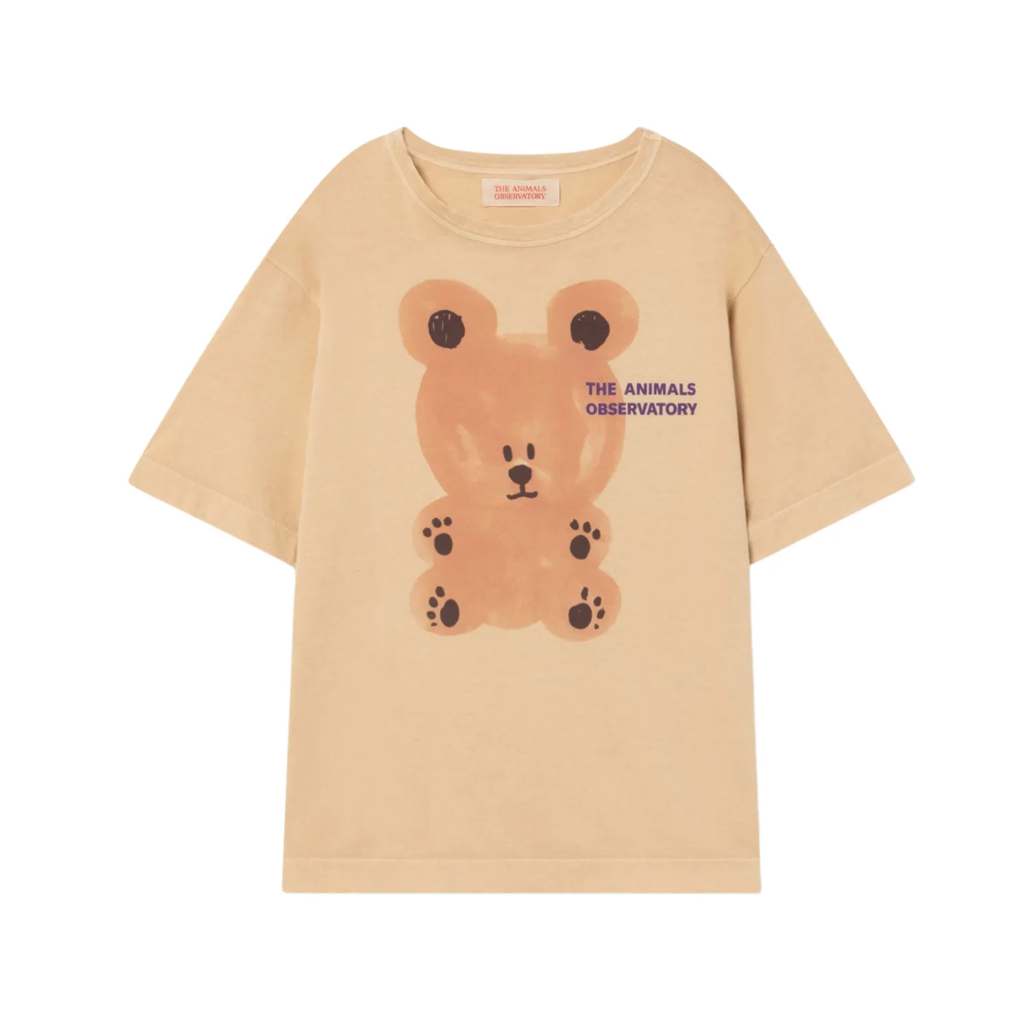 The Animals Observatory Long Sleeve T Shirts> Rooster Oversized T Shirt Brown Bear