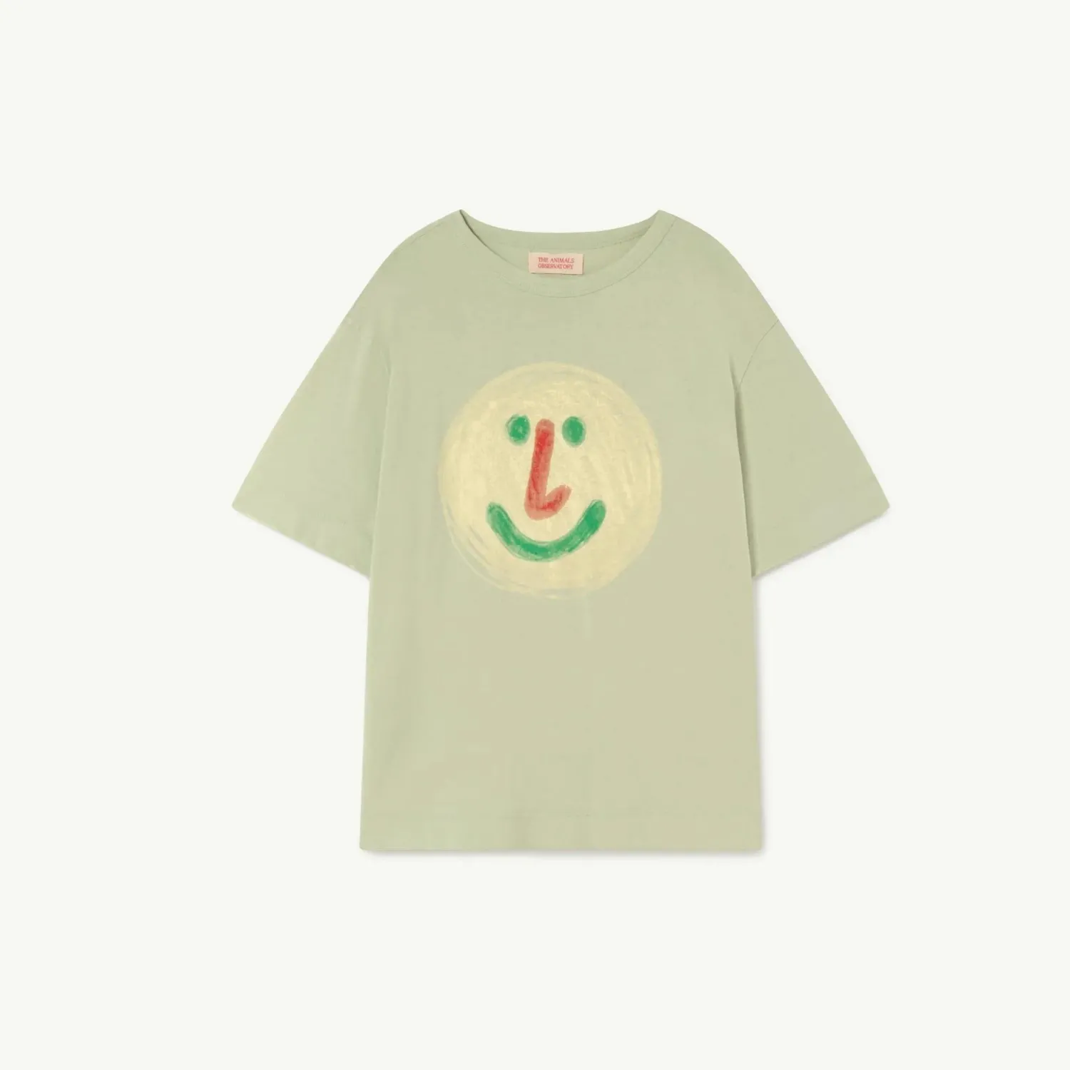 The Animals Observatory Long Sleeve T Shirts> Soft Green Rooster Oversize T-Shirt