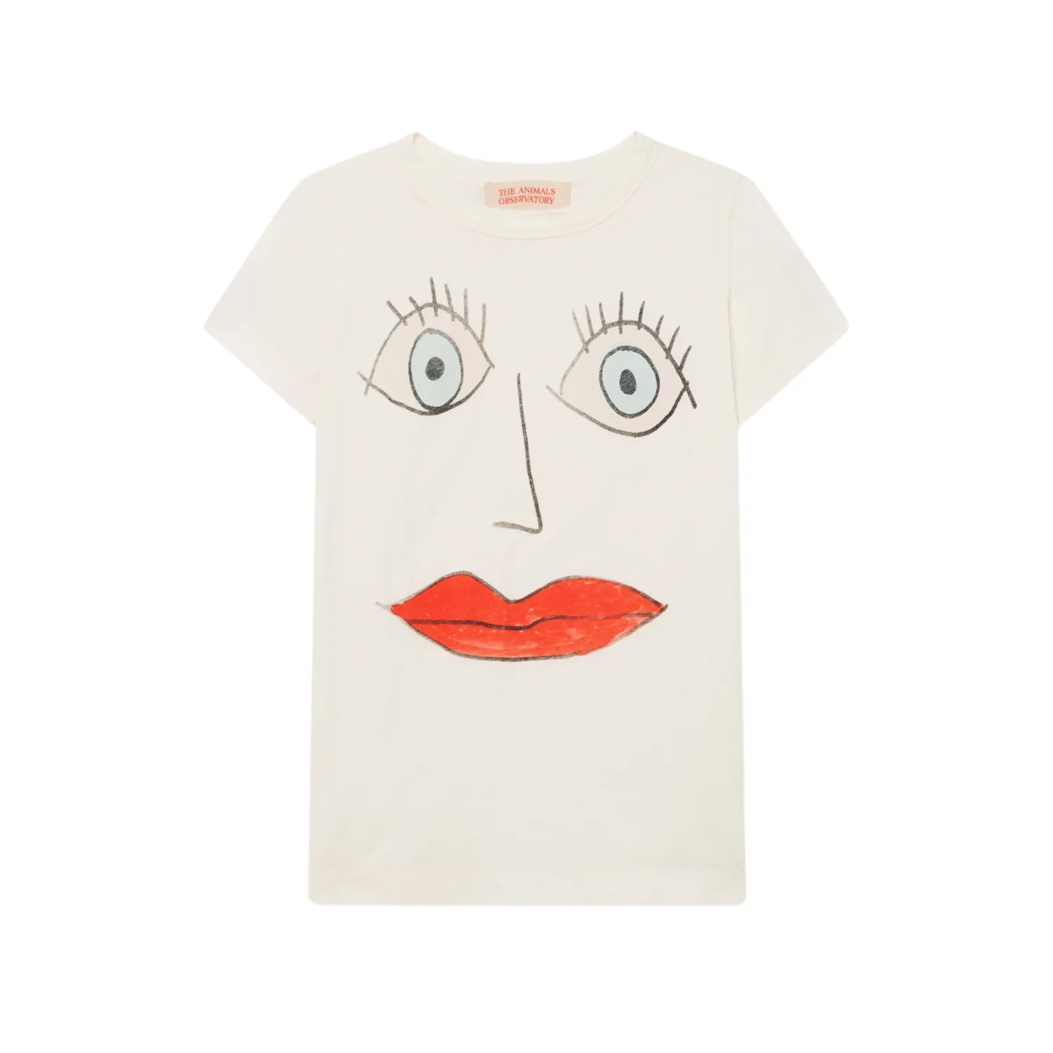 The Animals Observatory Long Sleeve T Shirts> White Face Hippo T-Shirt