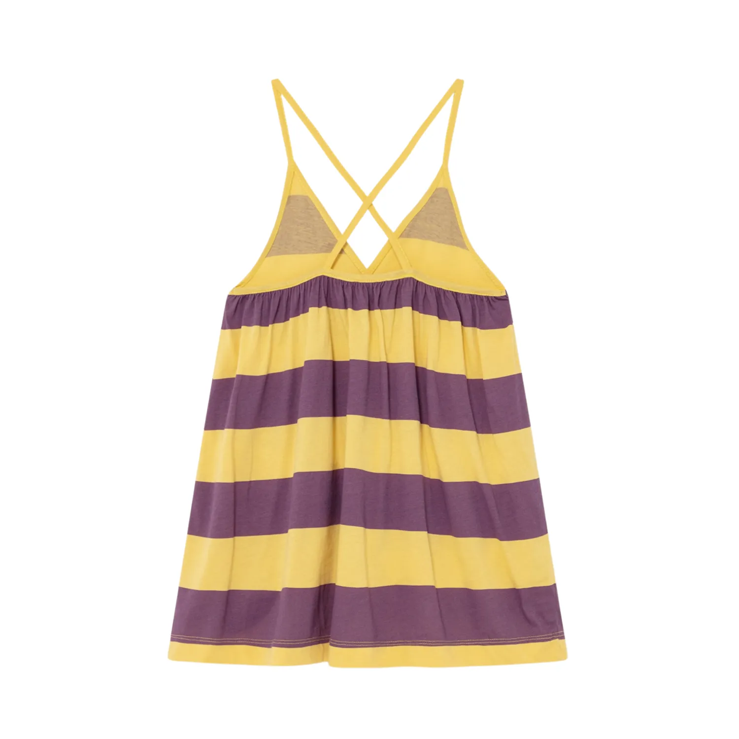 The Animals Observatory Overalls & Jumpsuits> Yellow Stripes Otter Dress