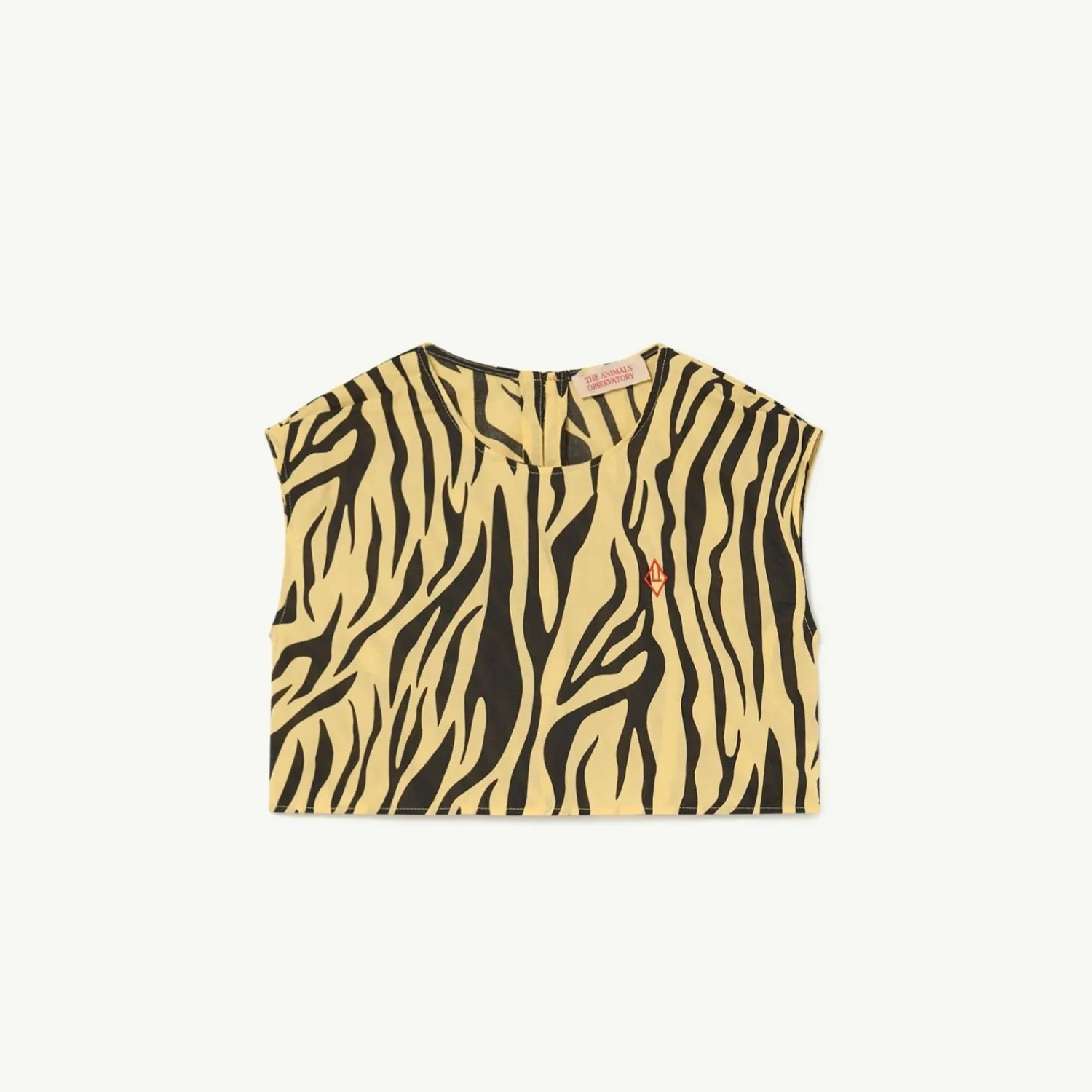 The Animals Observatory Face Masks> Yellow Zebra Baboon Shirt