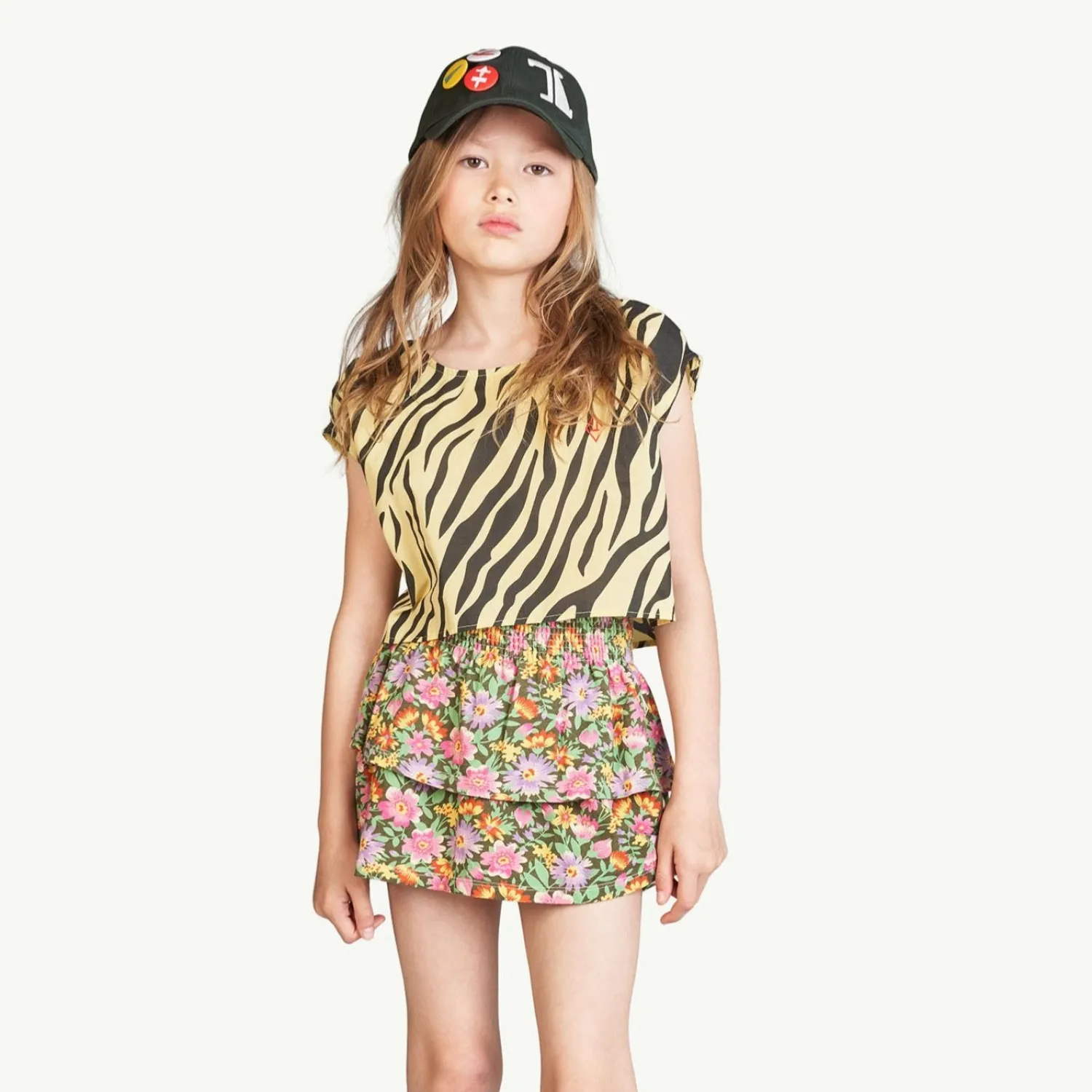 The Animals Observatory Face Masks> Yellow Zebra Baboon Shirt