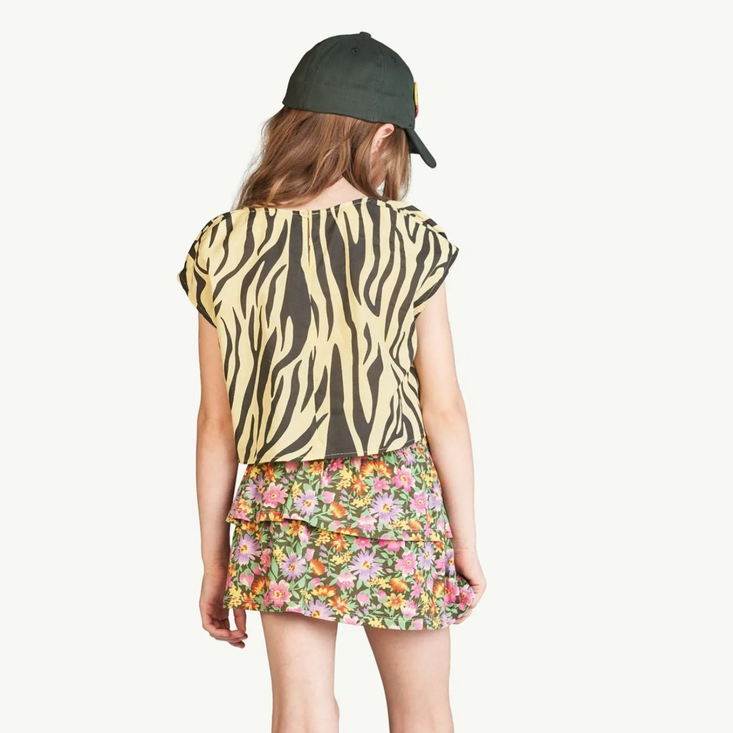 The Animals Observatory Face Masks> Yellow Zebra Baboon Shirt