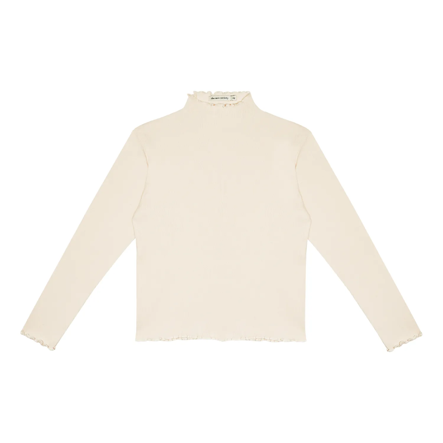 The New Society Blouses> Betsy Long Sleeve Tee Natural