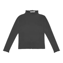 The New Society Blouses> Betsy Long Sleeve Tee Ash