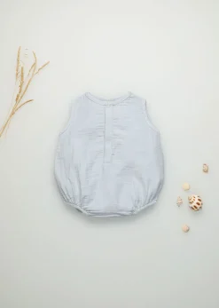The New Society Rompers> Bob Baby Romper Light Blue