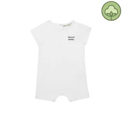 The New Society Rompers> Logo Embroidery Baby Romper