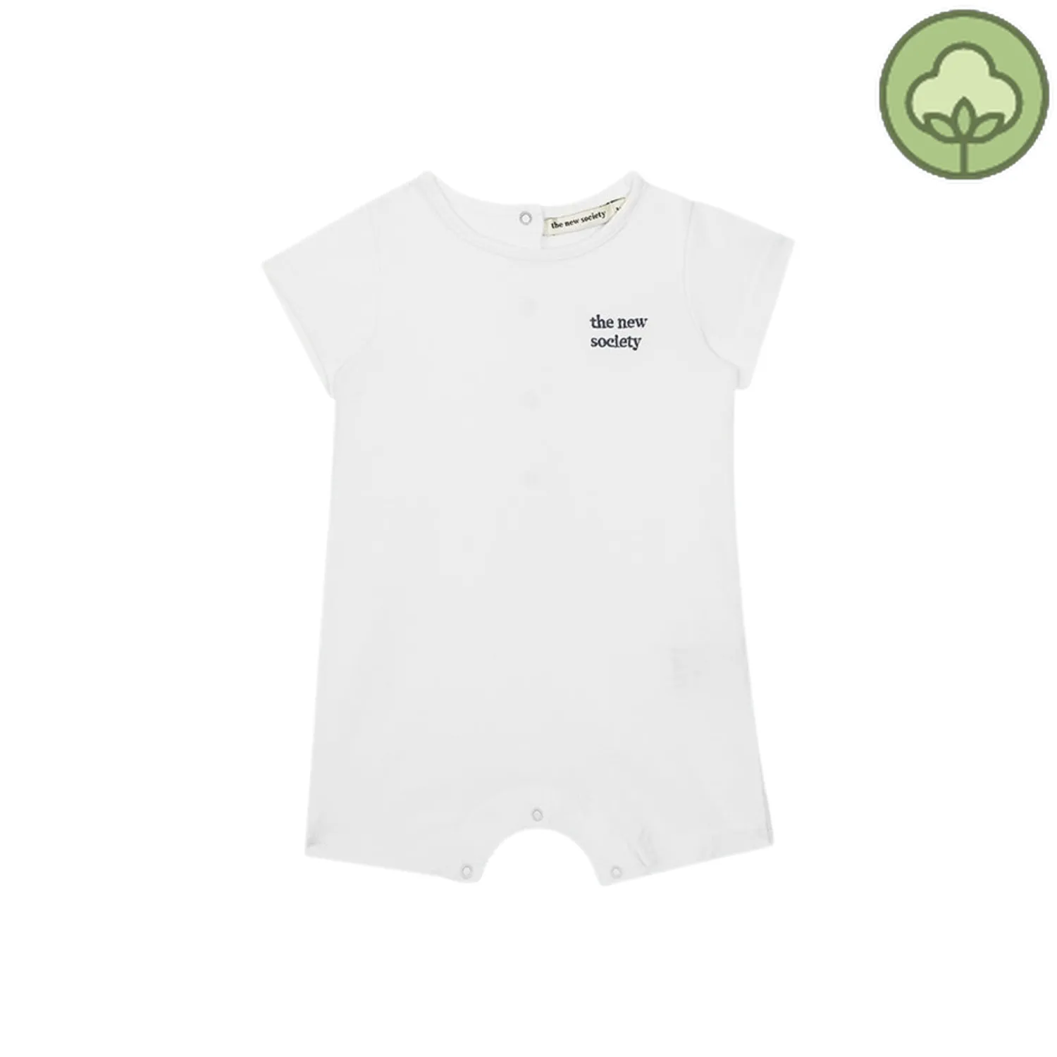 The New Society Rompers> Logo Embroidery Baby Romper