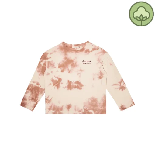 The New Society Sweatshirts> Logo Tee Long Sleeve Batik Petal