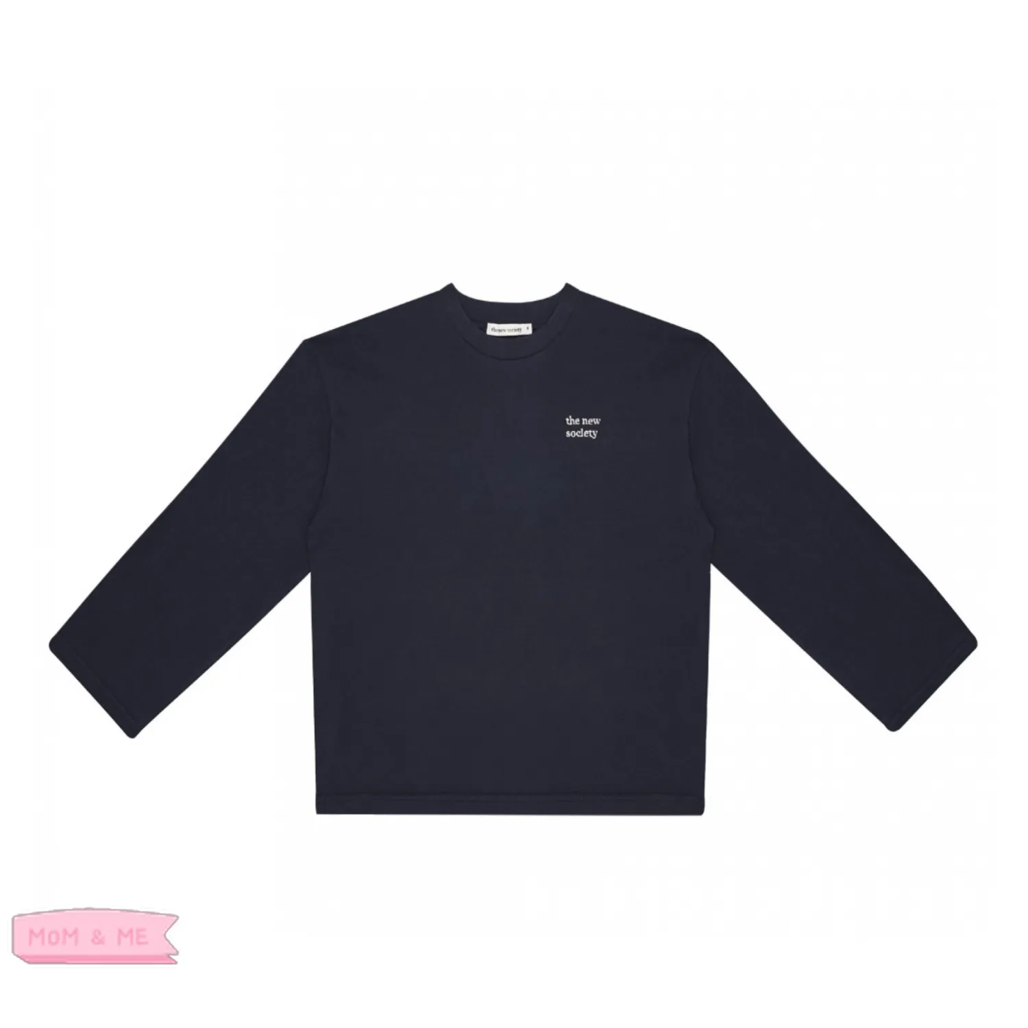 The New Society Blouses> Long Sleeve Tee Navy