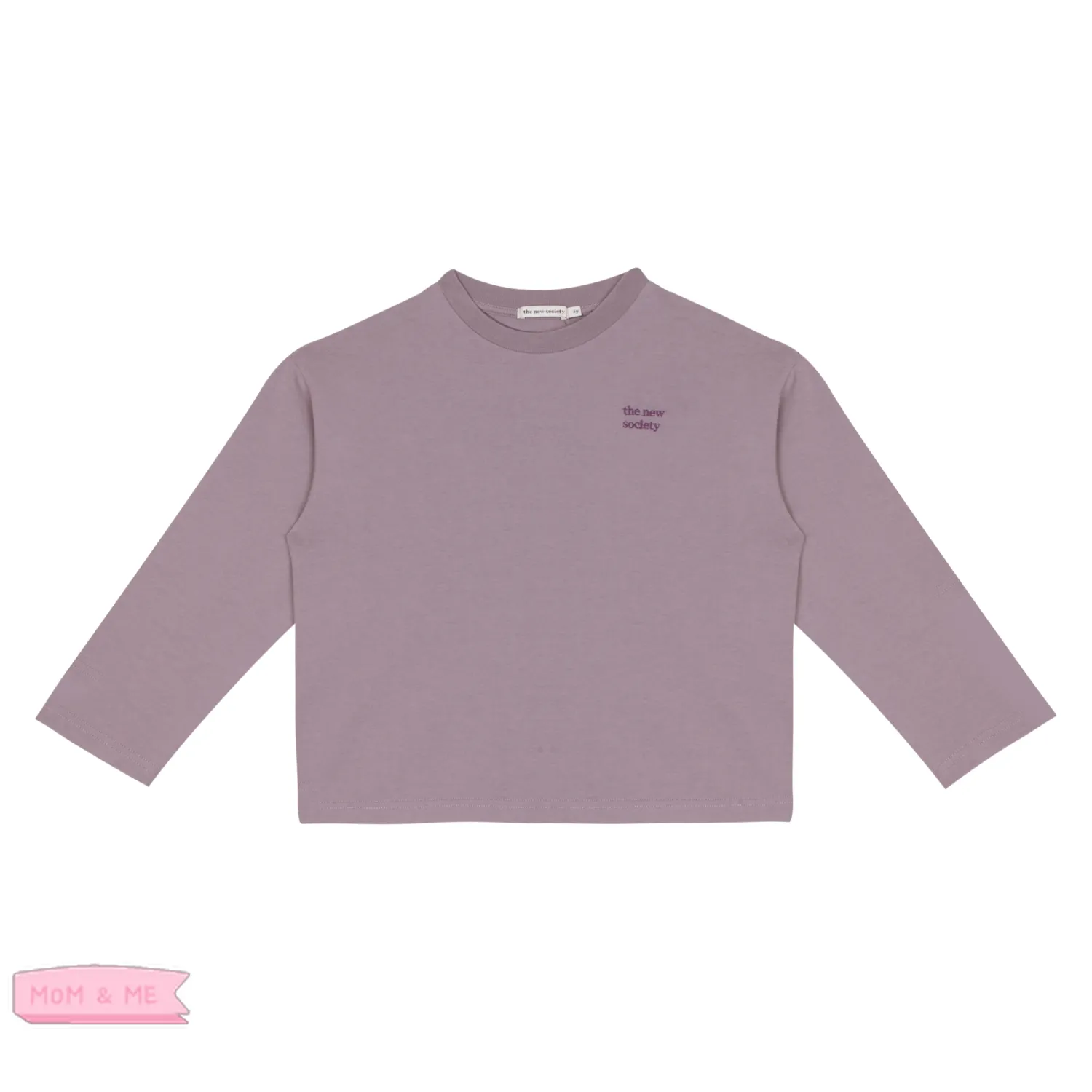 The New Society Blouses> Long Sleeve Tee Fog