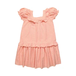 The New Society Overalls & Jumpsuits> Rachel Dress Coral Check