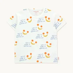 Tiny cottons Long Sleeve T Shirts> Smile Tee Off-White