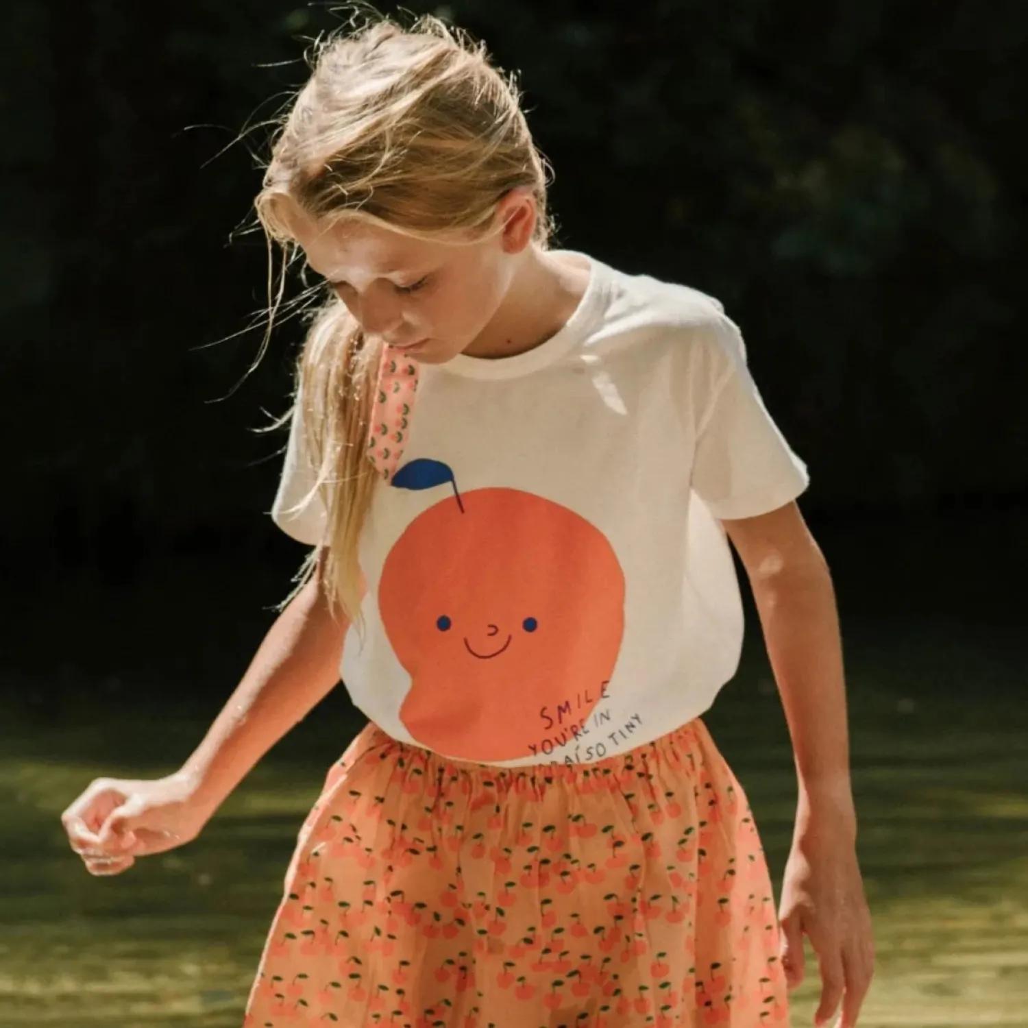 Tiny cottons Long Sleeve T Shirts> Tangerine Tee