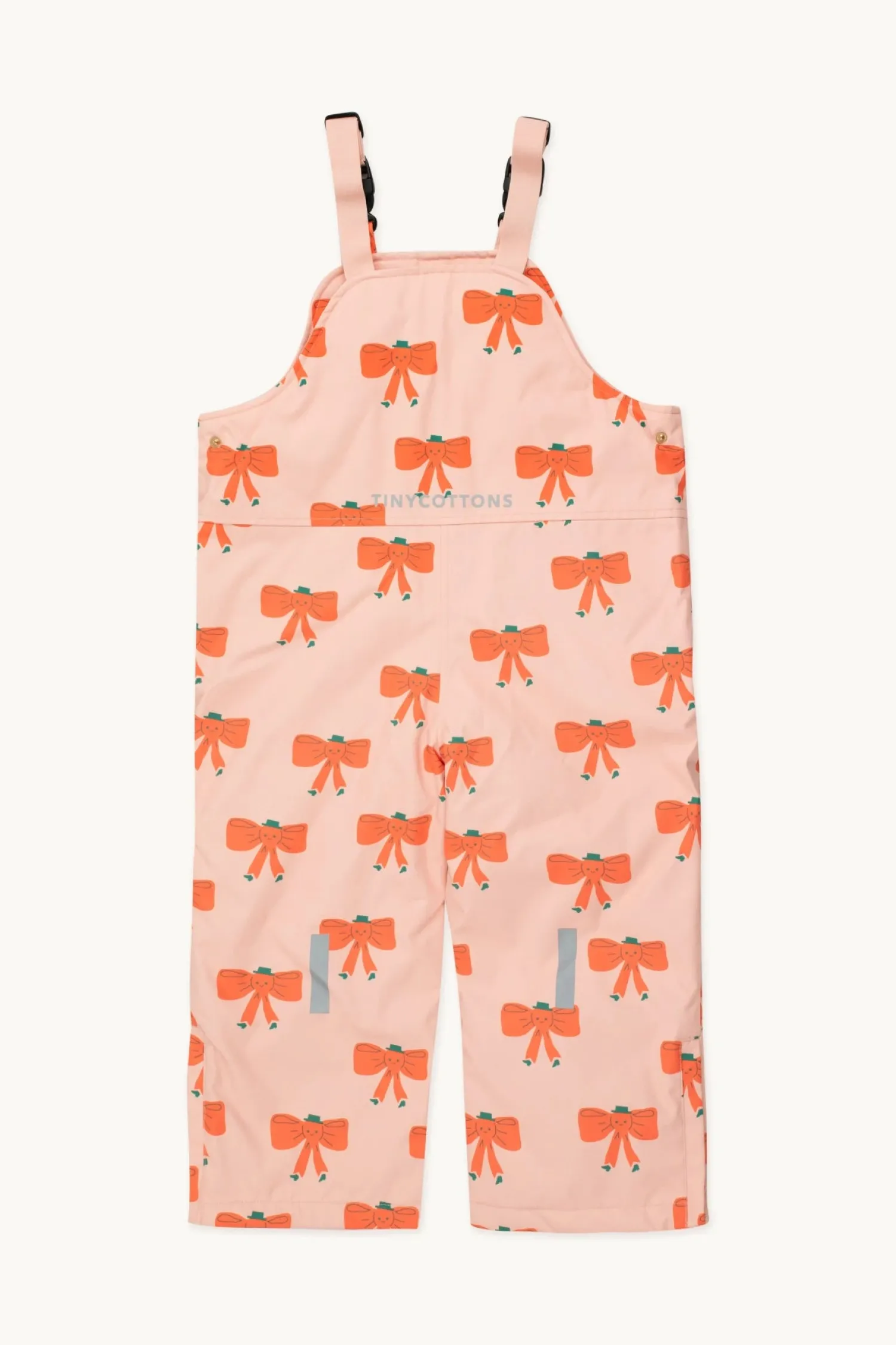 Tiny cottons Face Masks> Tiny Bow Snow Dungarees