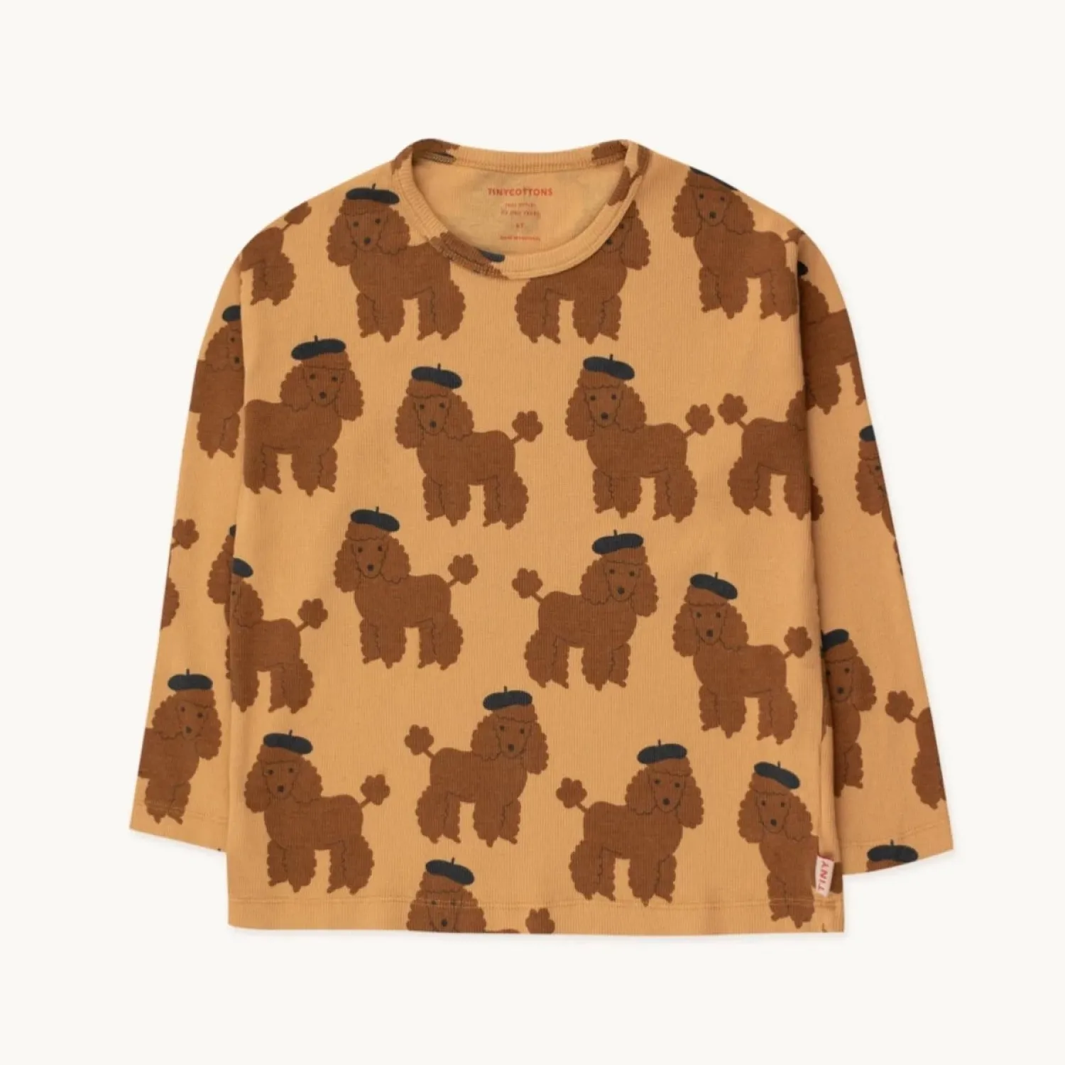 Tiny cottons Blouses> Tiny Poodle Ls Tee