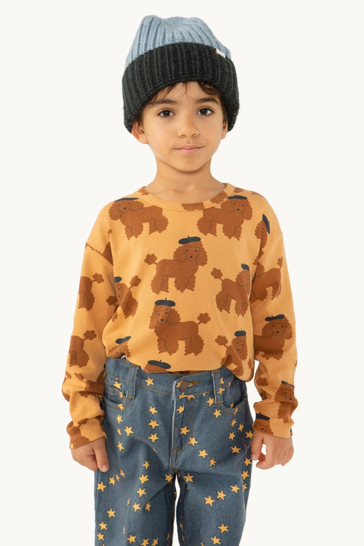Tiny cottons Blouses> Tiny Poodle Ls Tee