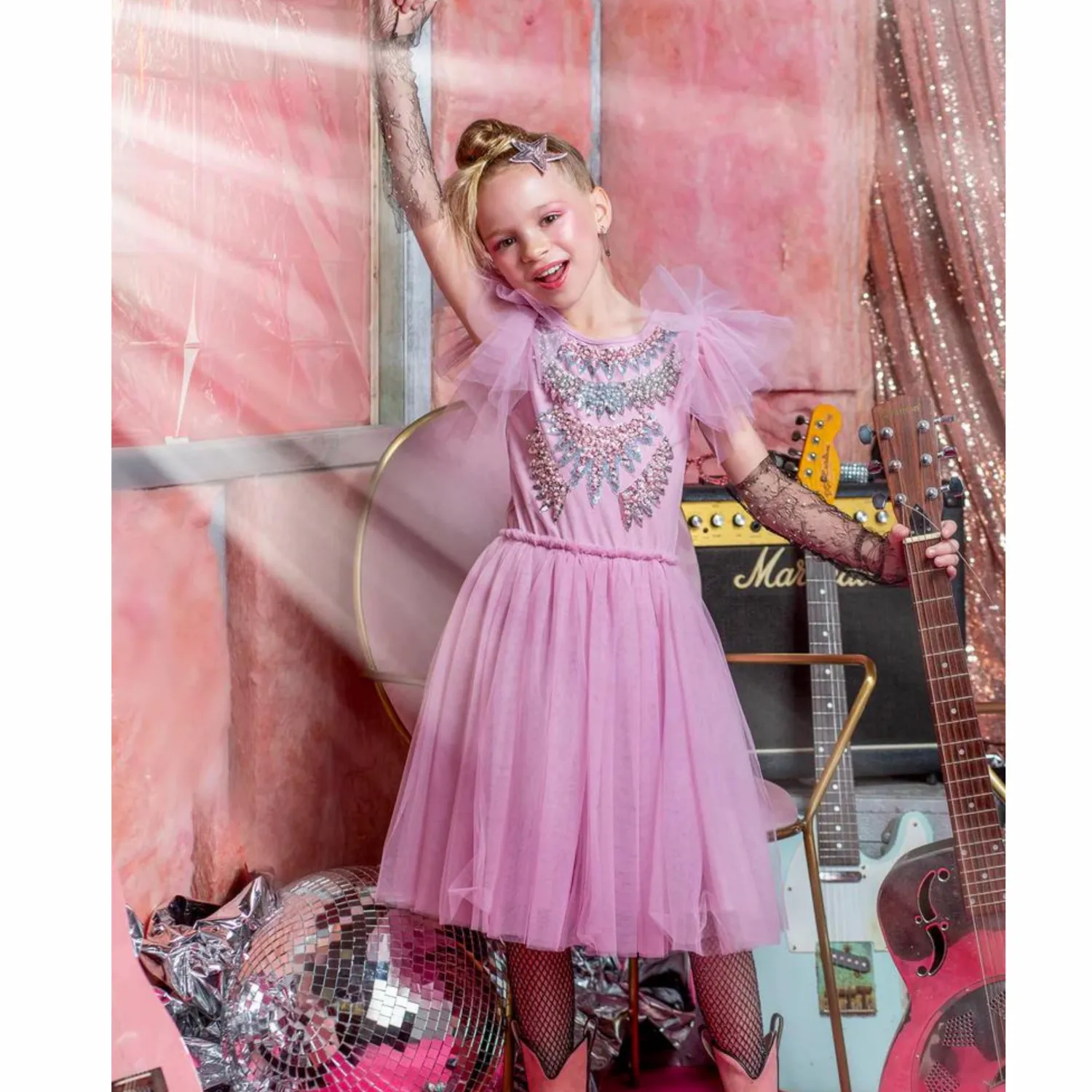 Tutu Du Monde Overalls & Jumpsuits> Pretty In Punk Born To Be Wild Tutu Dress