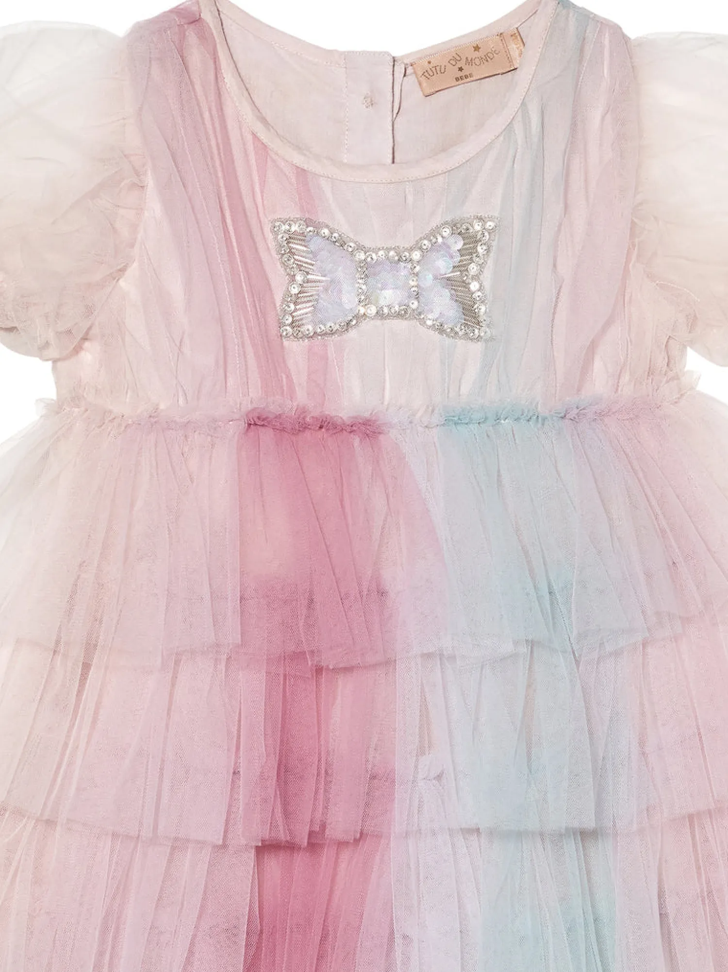 Tutu Du Monde Dresses> Rich Kitsch Bebe Crystal Bow Tulle Dress