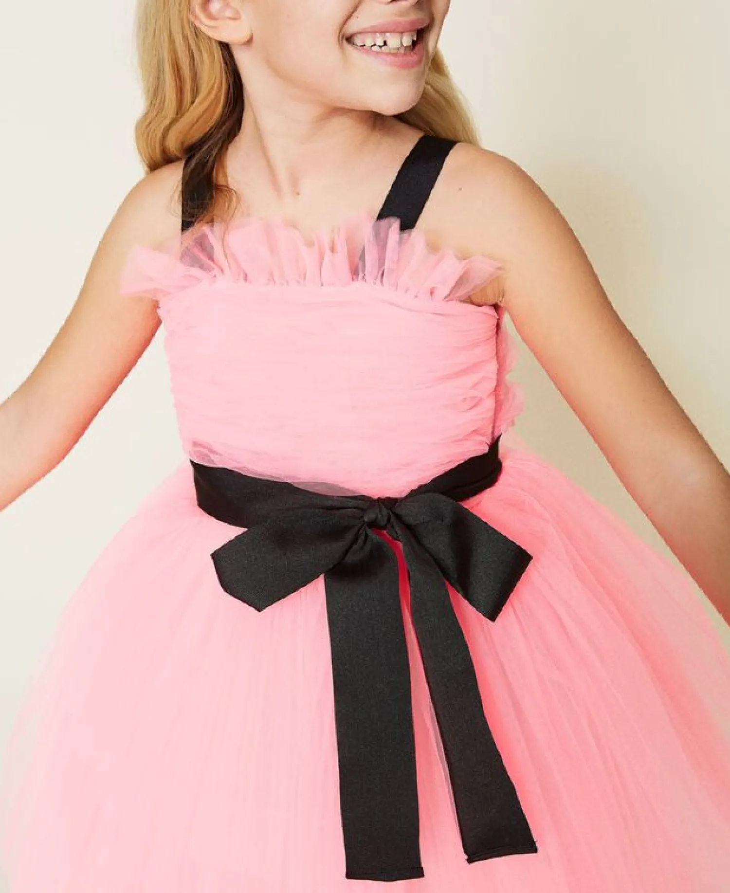TWINSET Overalls & Jumpsuits> Girl Pleated Tulle Dress