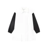 TWINSET Face Masks> Two-Tone Poplin Shirt