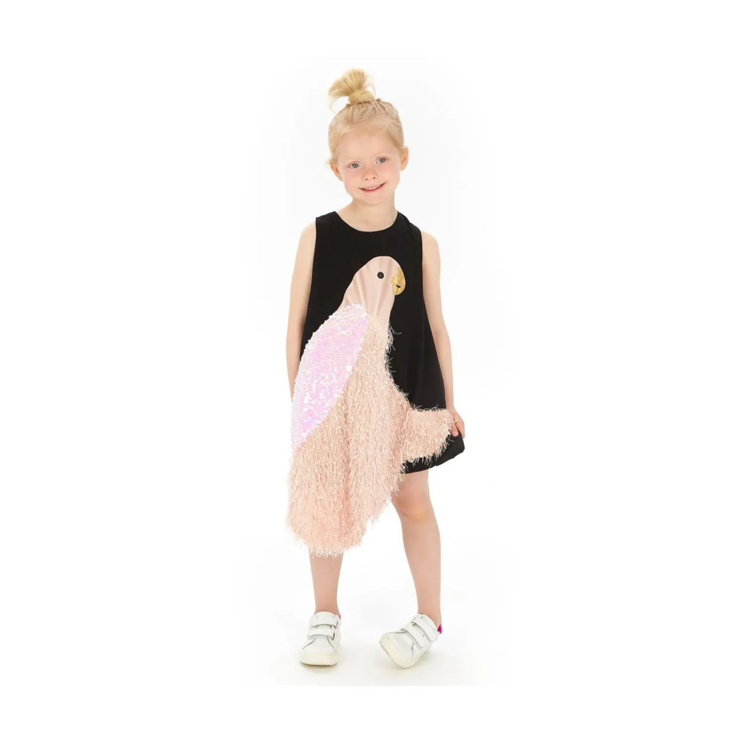 WAUW CAPOW by BANGBANG Overalls & Jumpsuits> Parrot Spotted Tank Dress Black