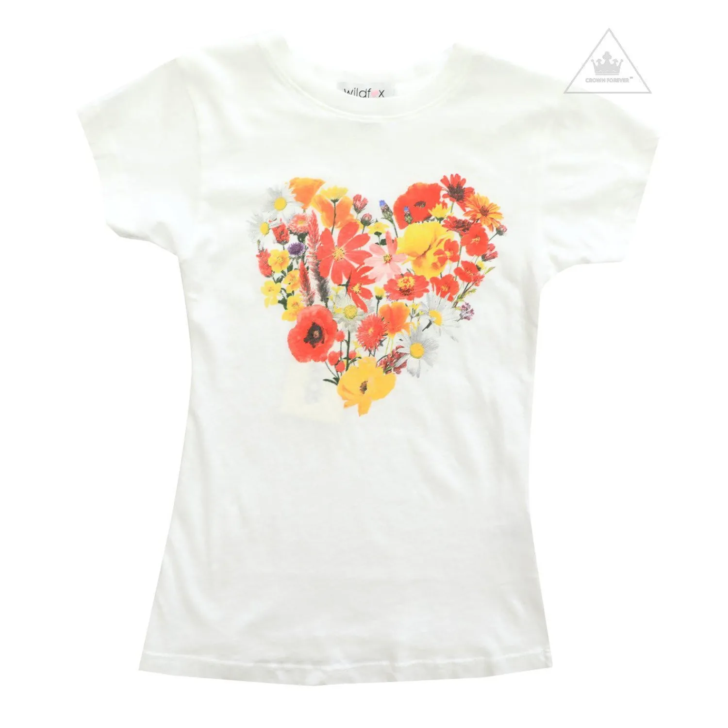 Wildfox kids Long Sleeve T Shirts> Blooming Heart Tee * Final Sale