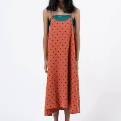 Wolf and Rita Overalls & Jumpsuits> Assuncao Red Helix Woven Dress