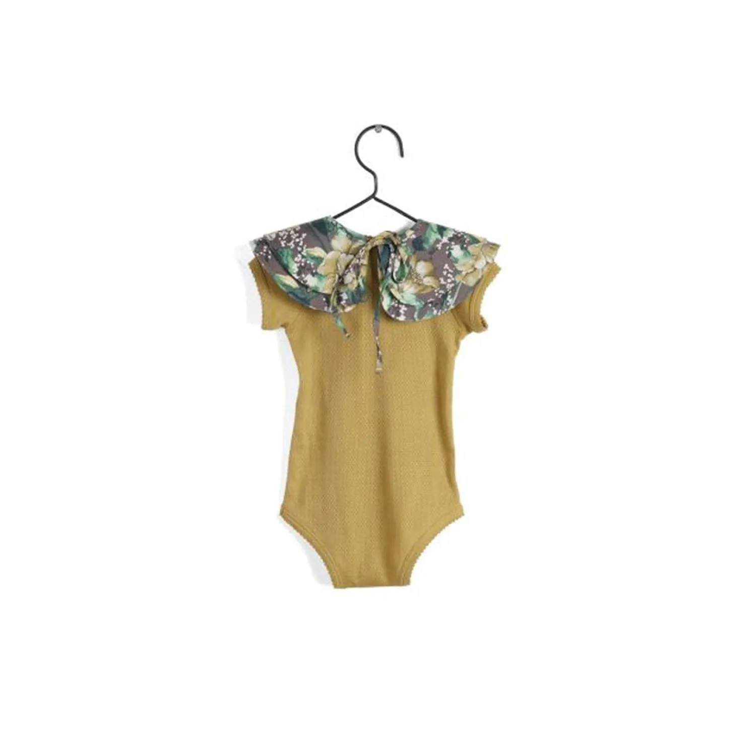 Wolf and Rita Onesies> Baby Carminho Yellow Flowers Onesies